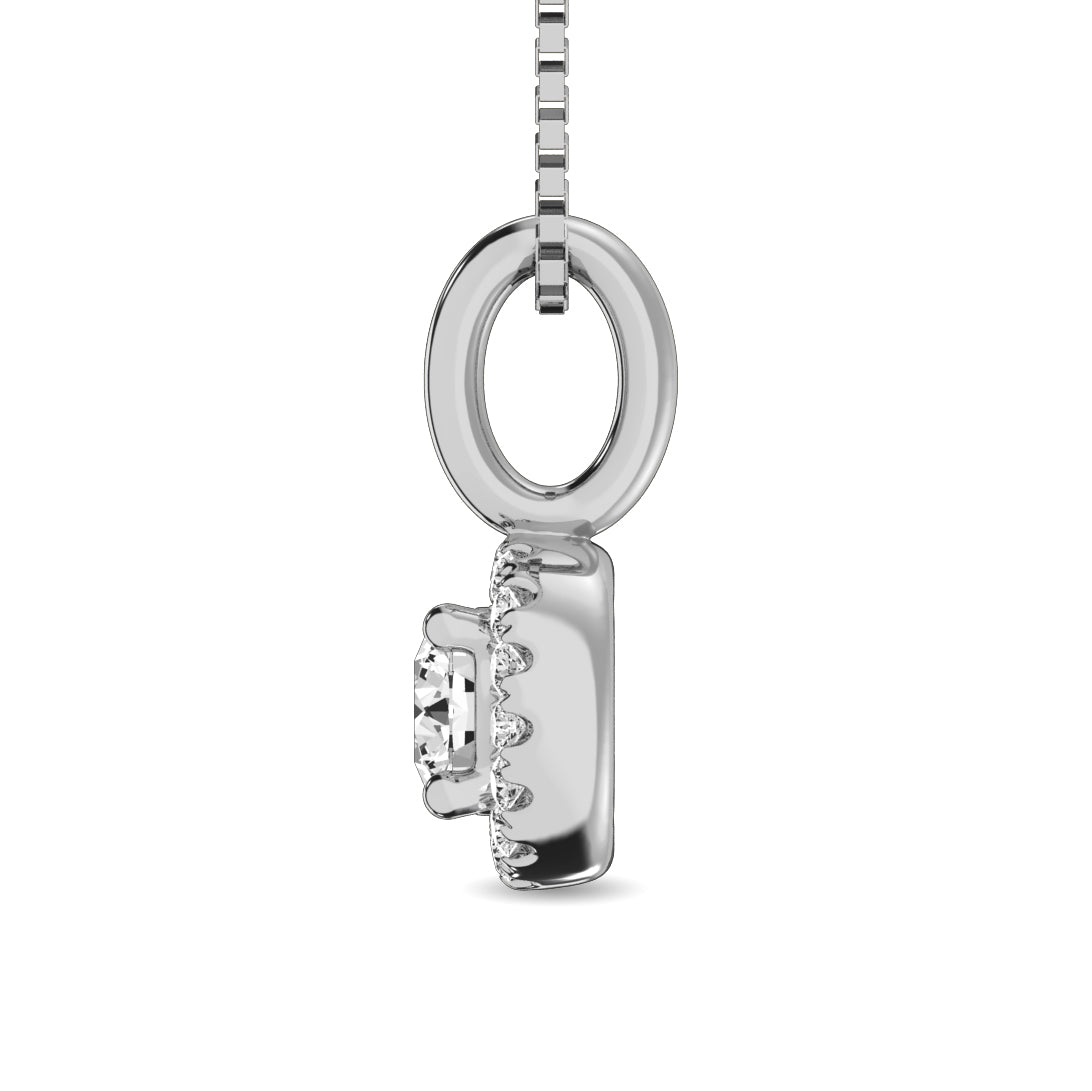 Diamond 1/5 Ct.tw Round Cut Fashion Pendant in 10K White Gold