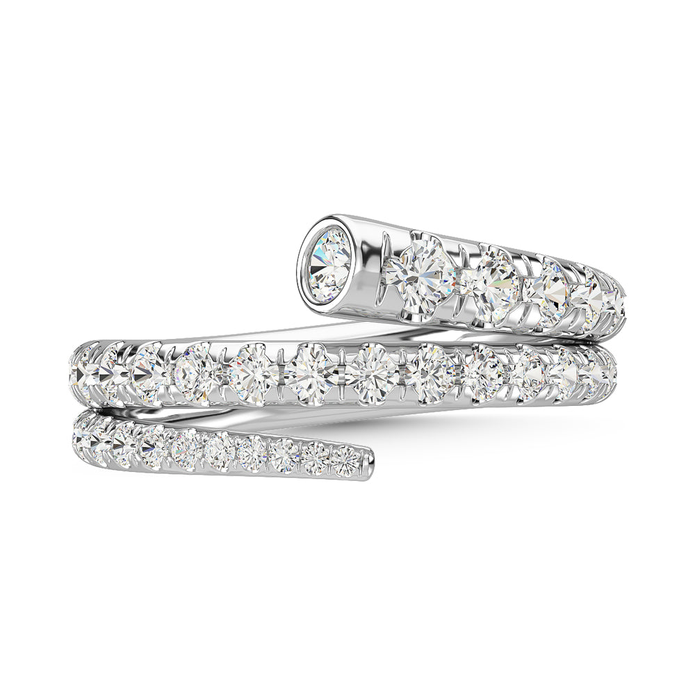14K White Gold Diamond 1 1/6 Ct.Tw. Fashion Ring