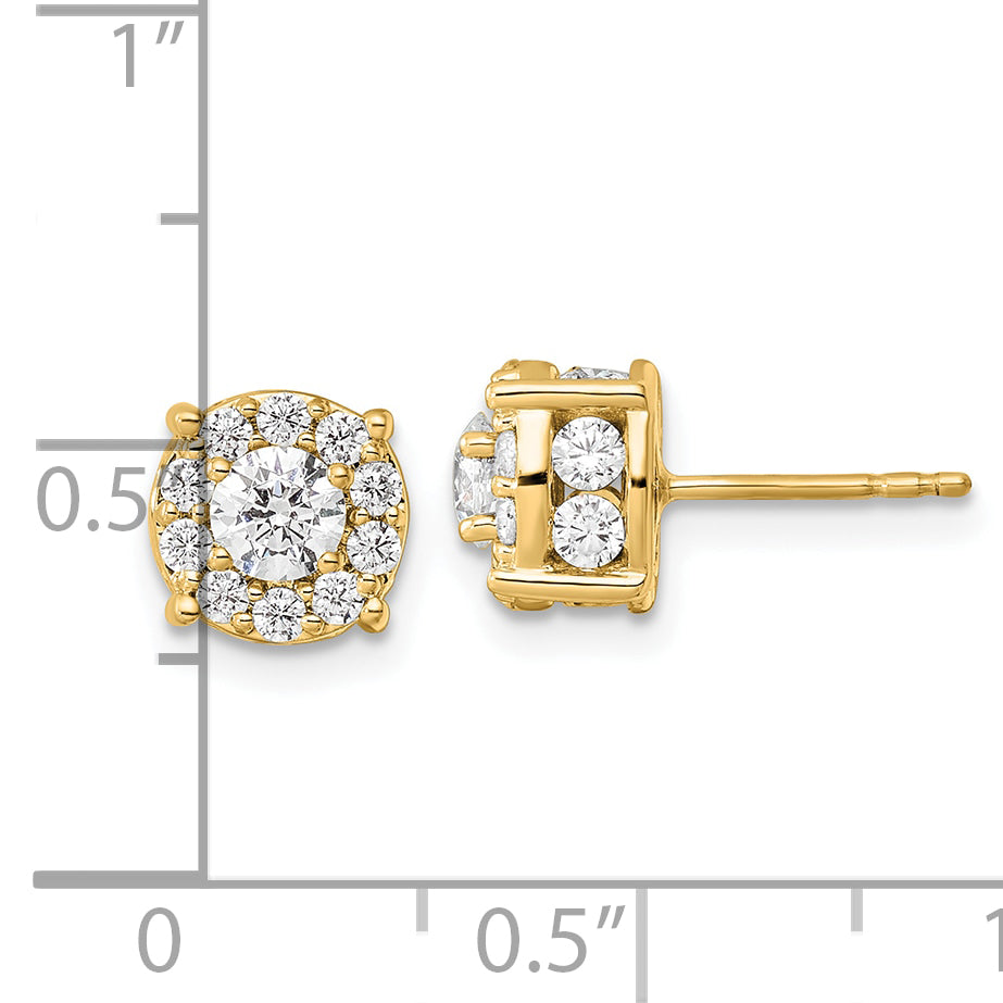 14K Lab Grown VS/SI FGH Dia Fashion Earrings