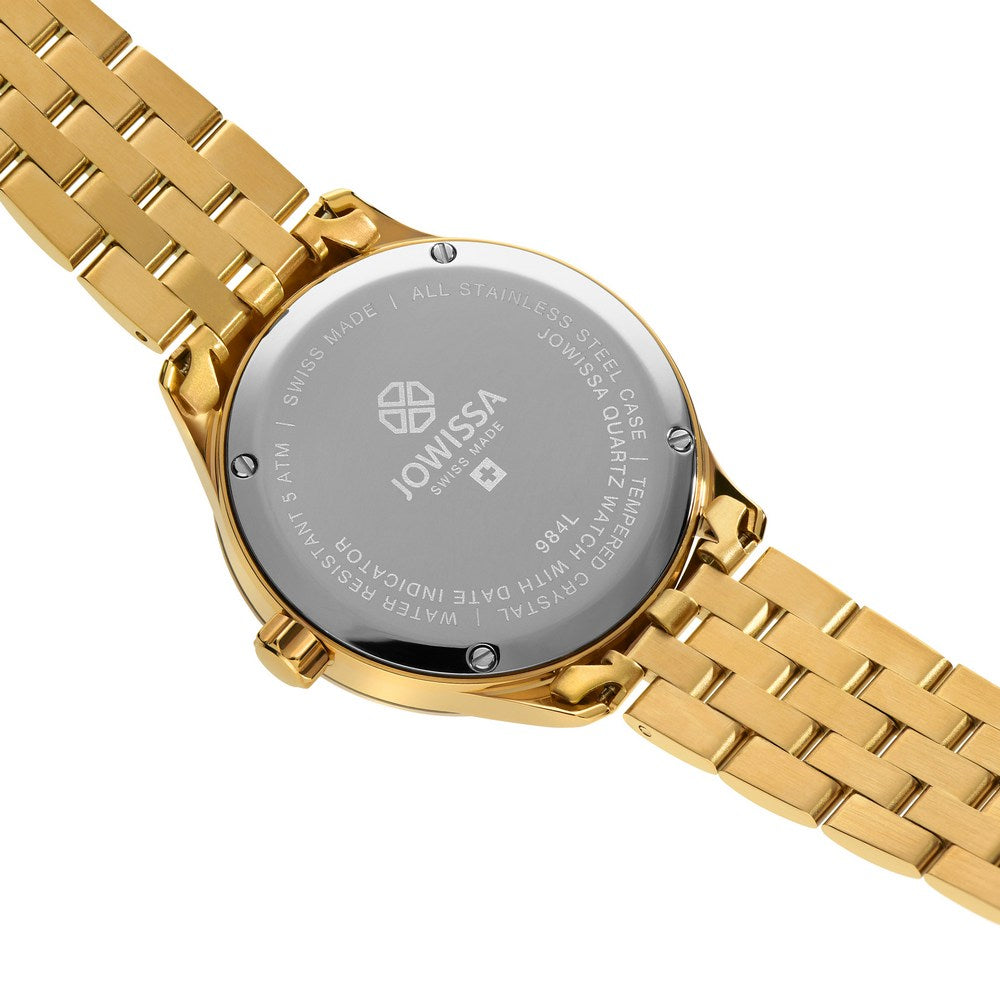 TIRO, Brilliant-Cut, Gold Plated Swiss Quartz Watch, 18MM Band - Gold Dial | MSRP $329.90