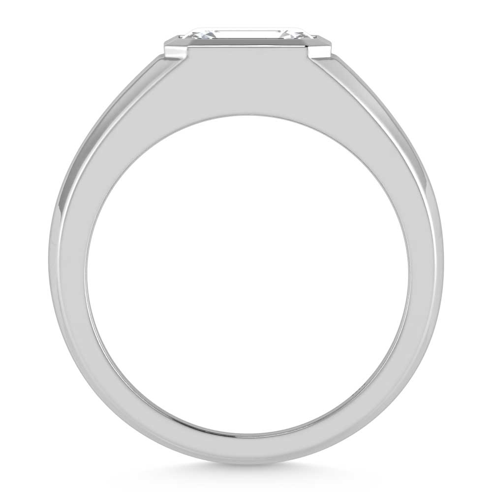 14K White Gold Lab Grown Diamond 2 Ct.Tw. Mens Band
