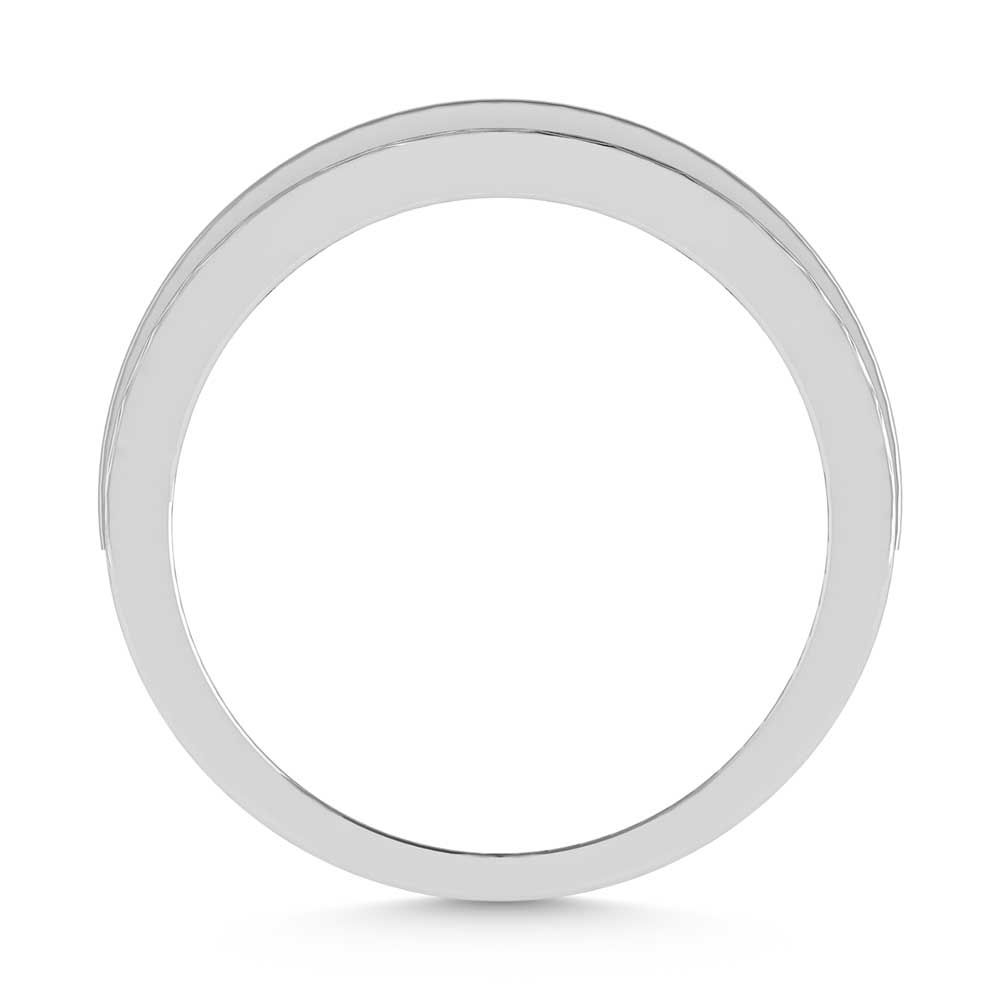 10K White Gold Lab Grown Diamond 1/4 Ct.Tw. Mens Band