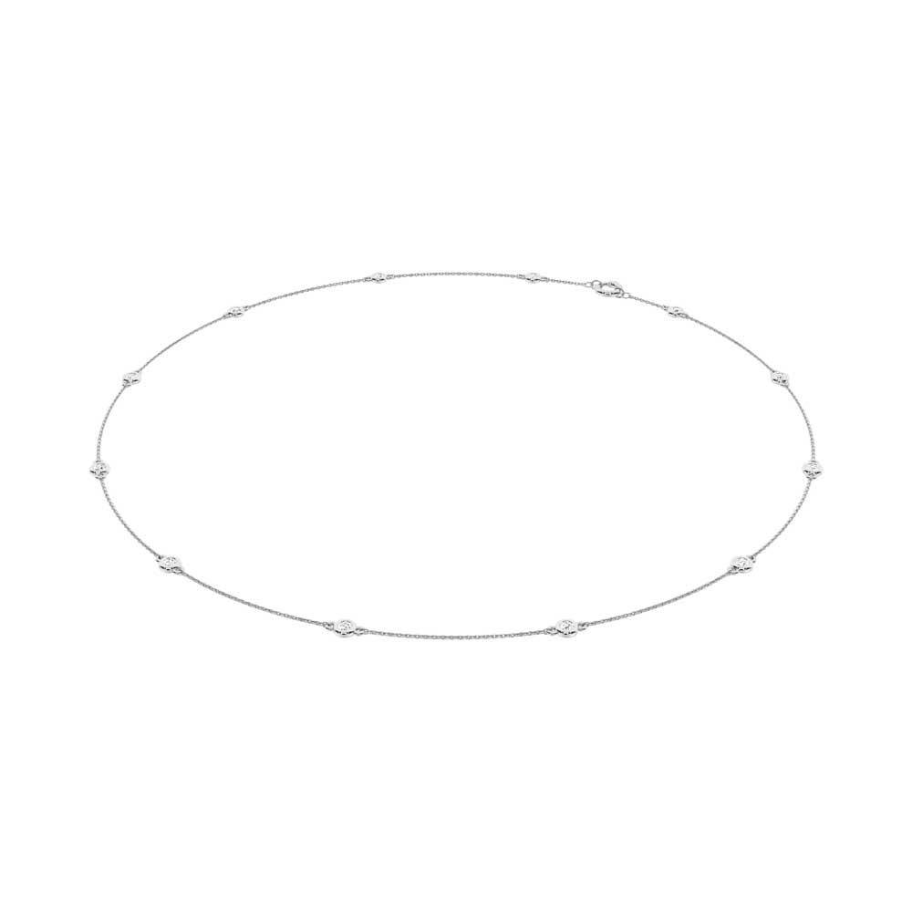 14K White Gold Lab Grown Diamond 1/2 Ct.Tw. Fashion Necklace