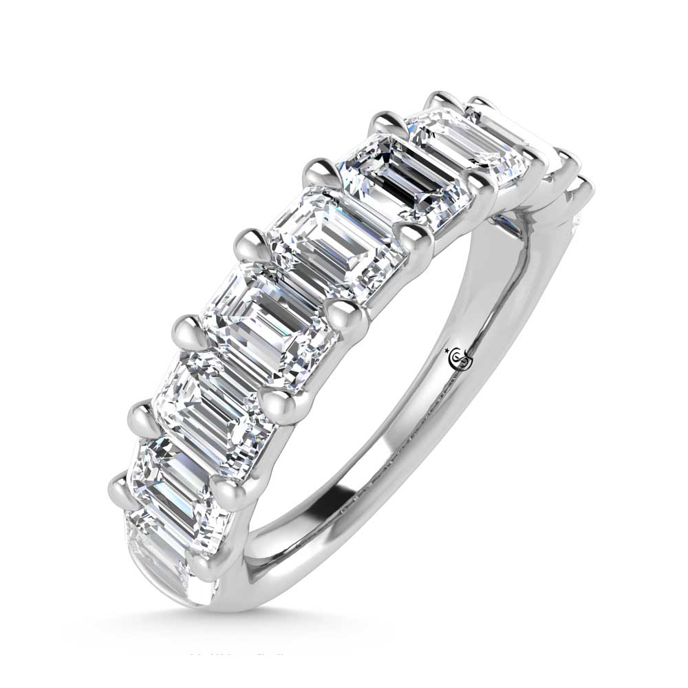 14K White Gold Lab Grown Diamond 2 Ct.Tw. Wedding Band