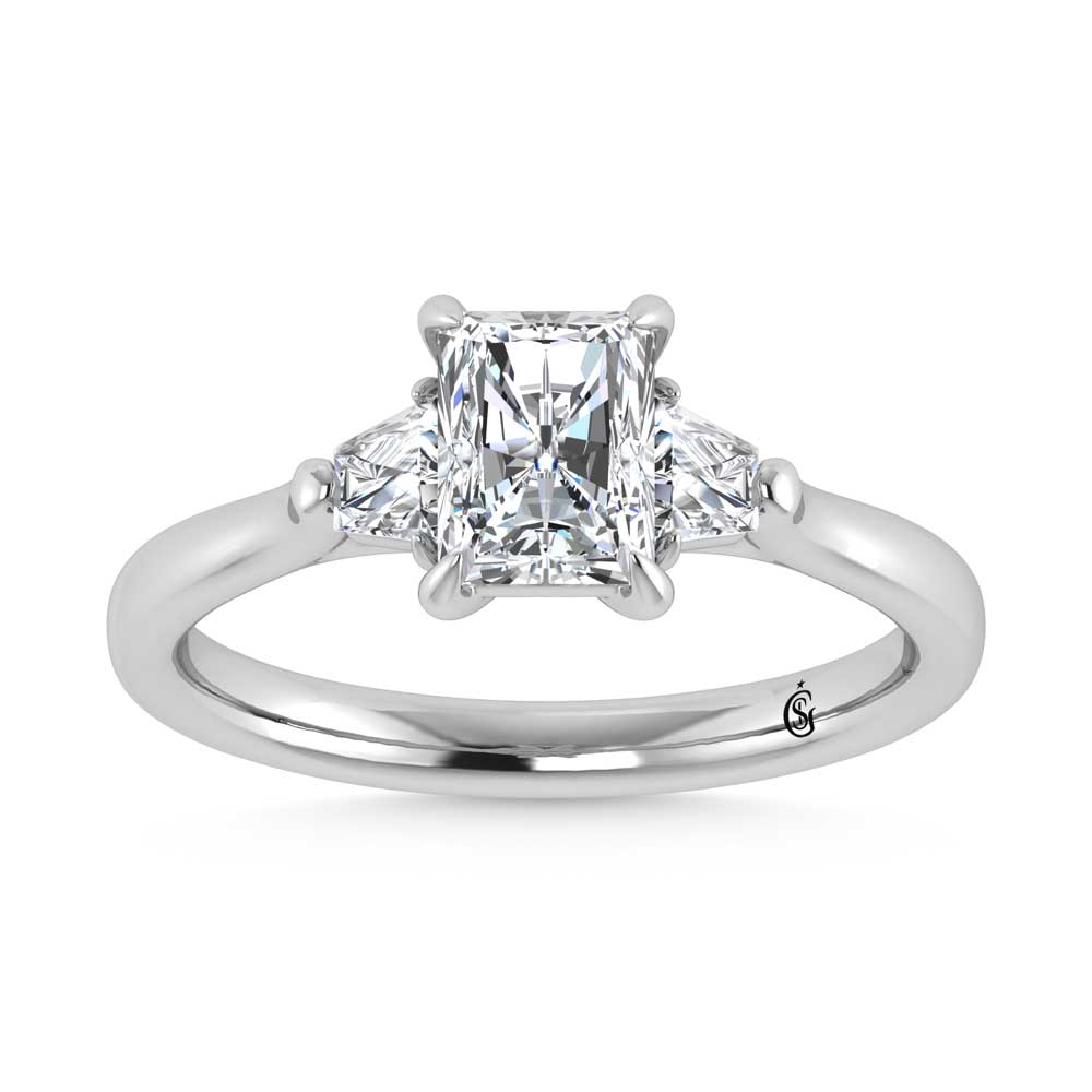 14K White Gold Lab Grown Diamond 1 1/4 Ct.Tw. Engagement Ring