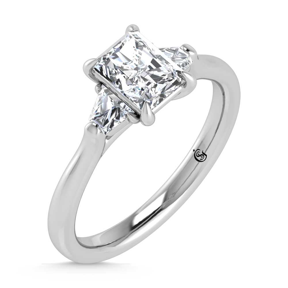 14K White Gold Lab Grown Diamond 1 1/4 Ct.Tw. Engagement Ring