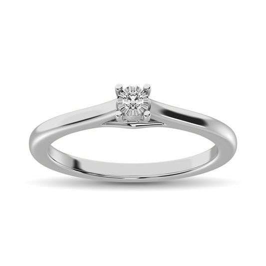 Diamond 1/6 Ct.Tw. Solitaire Ring in 10K White Gold