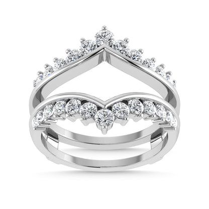 Diamond 1/4 Ct.Tw. Guard Ring in 10K White Gold
