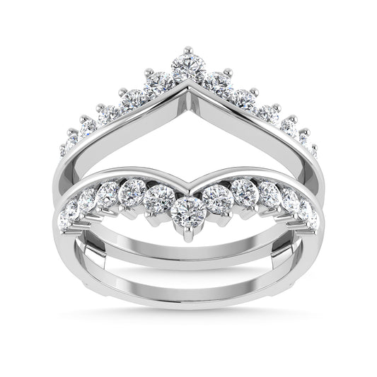Diamond 1/4 Ct.Tw. Guard Ring in 10K White Gold