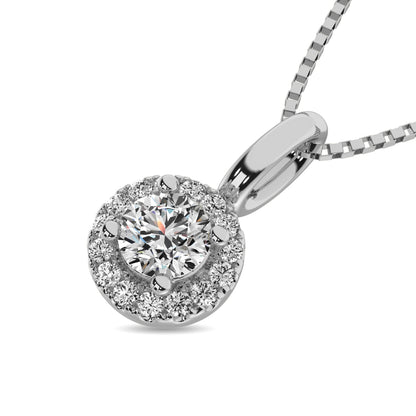 Diamond 1/5 Ct.tw Round Cut Fashion Pendant in 10K White Gold