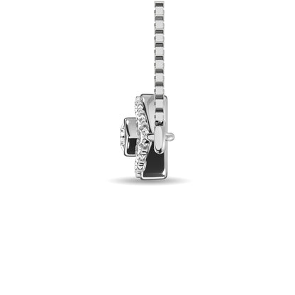 Diamond 1/10 Ct.tw Round Cut Fashion Necklace in 10K White Gold