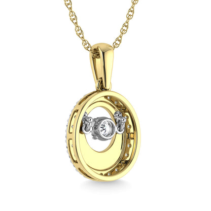 Diamond 1/6 Ct.Tw. Fashion Pendant in 10K Yellow Gold