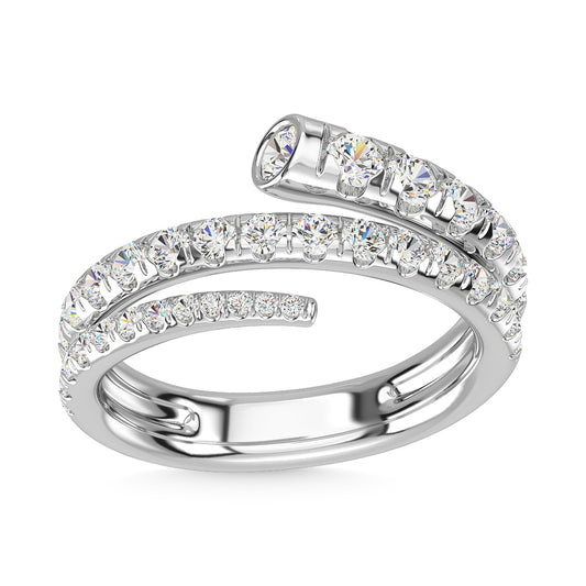 14K White Gold Diamond 1 1/6 Ct.Tw. Fashion Ring