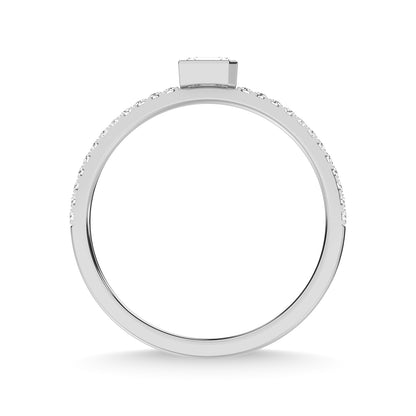 14K White Gold Diamond 1/4 Ct.Tw. Stackable Band