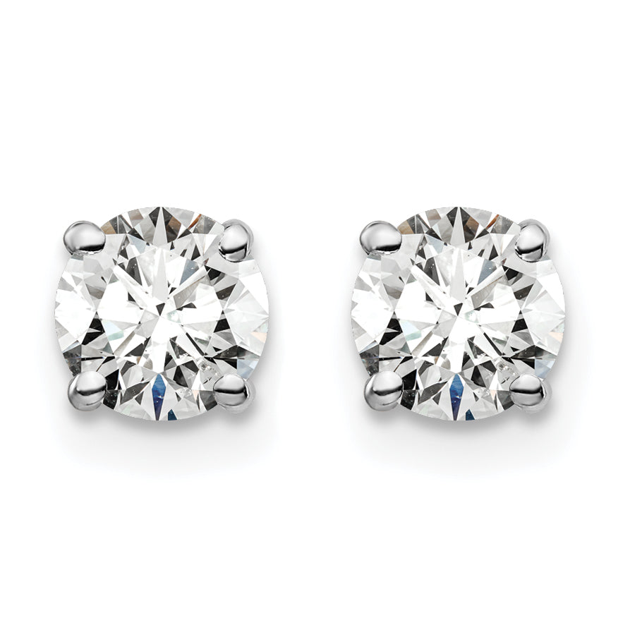 14K White Gold Lab Grown Diamond 1ctw VS/SI FGH 4 Prong Earrings