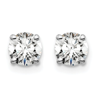 14K White Gold Lab Grown Diamond 1ctw VS/SI FGH 4 Prong Earrings