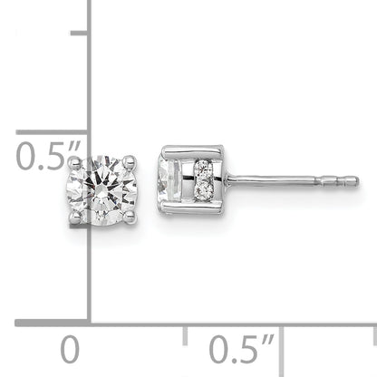 14k White Gold Lab Grown VS/SI FGH Dia Fashion Earrings