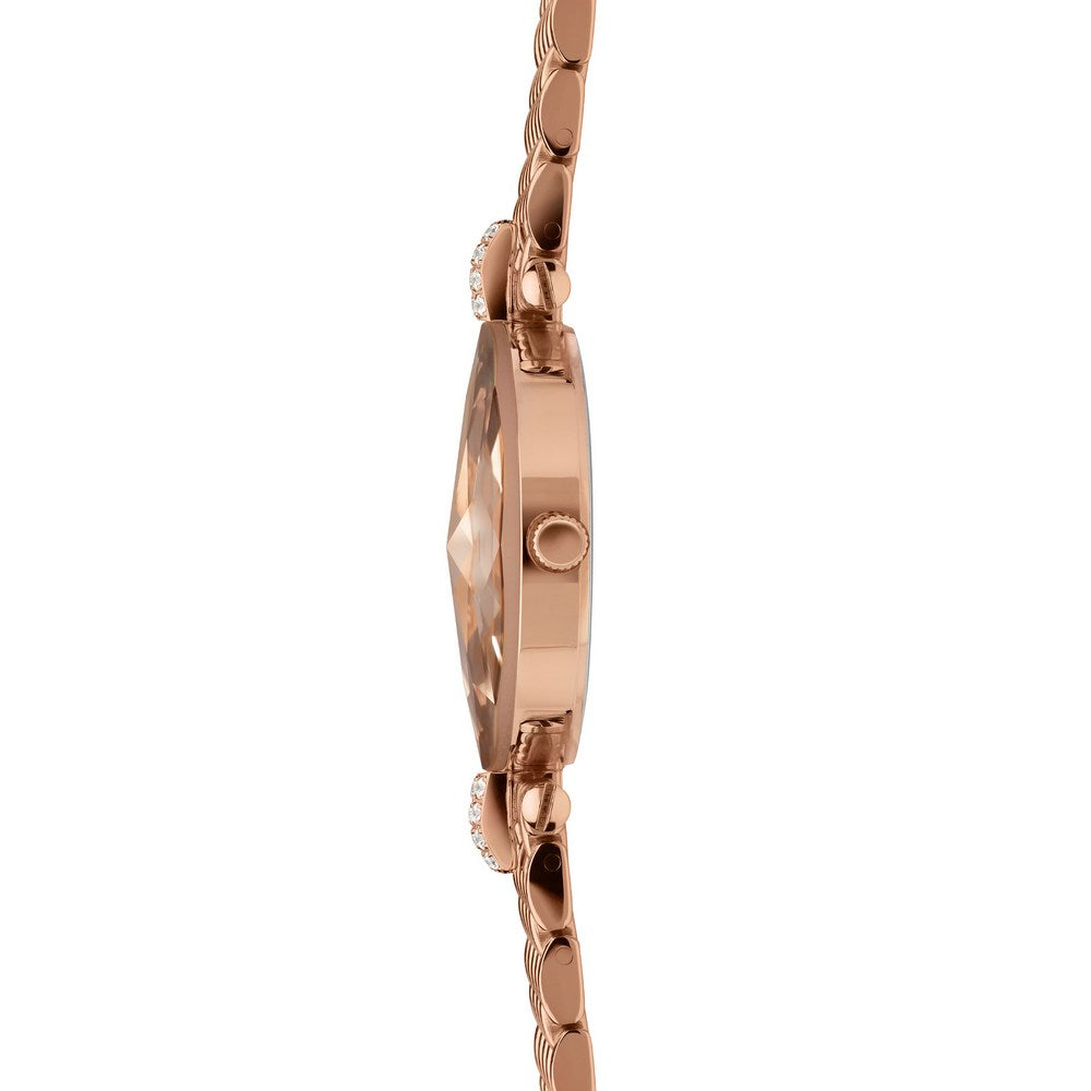 FACET STRASS, Brilliant-Cut, Rose Gold Plated Swiss Quartz Watch, 15m Band, Rose Dial | MSRP: $369.9