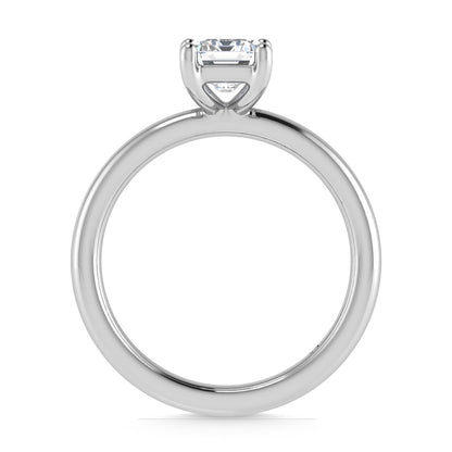 14K White Gold Lab Grown Diamond 1 Ct.Tw. IGI Certified Emerald Shape Solitaire (Available from 1CT to 7CT)