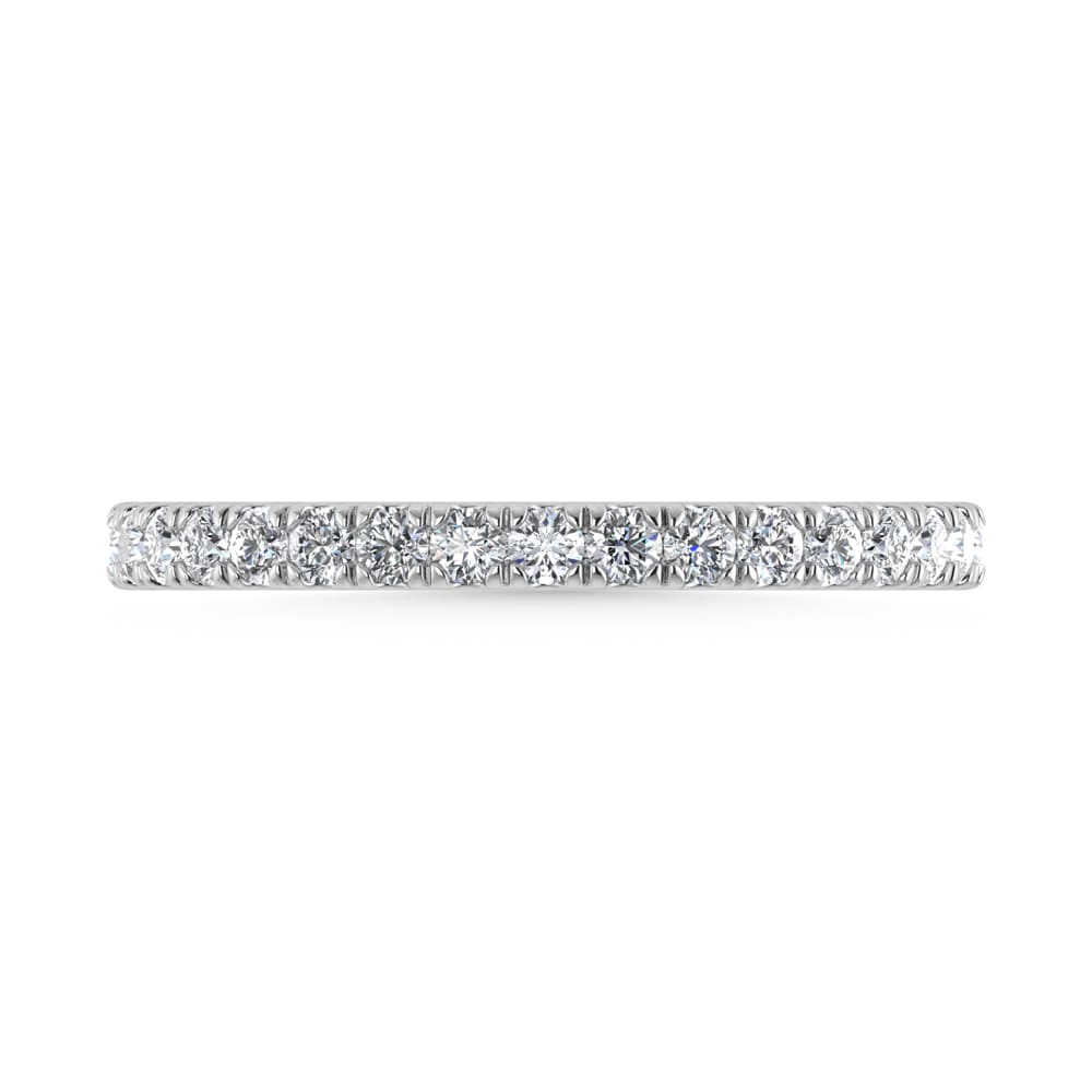 14K White Gold Lab Grown Diamond 3/8 Ct.Tw. Wedding Band