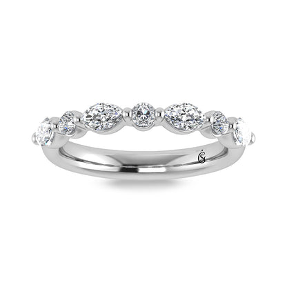 14K White Gold Lab Grown Diamond 1/2 ct.tw. IGI Certified Wedding Band