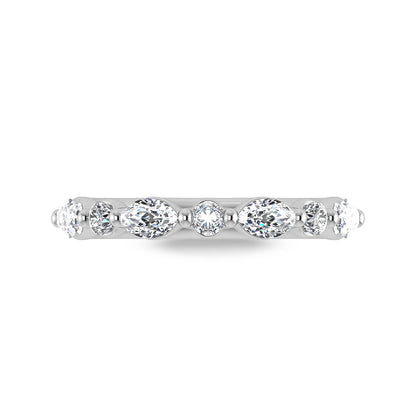 14K White Gold Lab Grown Diamond 1/2 ct.tw. IGI Certified Wedding Band