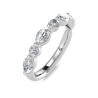 14K White Gold Lab Grown Diamond 1/2 ct.tw. IGI Certified Wedding Band