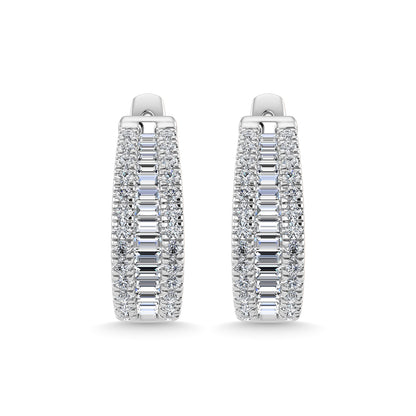 14K White Gold Lab Grown Diamond 1 Ct.Tw. Fashion Earrings