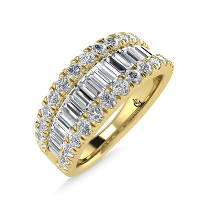 14K Yellow Gold Lab Grown Diamond 1 Ct.Tw. Wedding Band