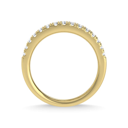 14K Yellow Gold Lab Grown Diamond 1 Ct.Tw. Wedding Band