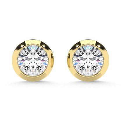 10K Yellow Gold Lab Grown Diamond 1/4 Ct.Tw. Solitaire Earrings