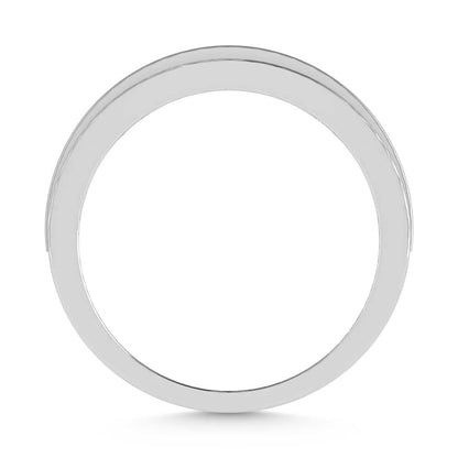 10K White Gold Lab Grown Diamond 1/4 Ct.Tw. Mens Band