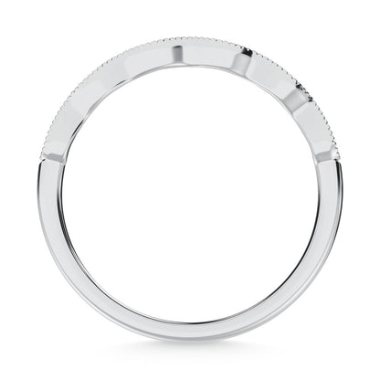 10K White Gold Labgrown Diamond 1/10 Ct.Tw. Wedding Band