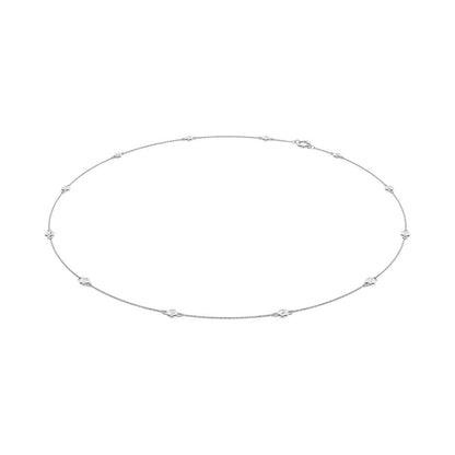14K White Gold Lab Grown Diamond 1/2 Ct.Tw. Fashion Necklace