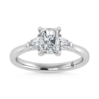14K White Gold Lab Grown Diamond 1 1/4 Ct.Tw. Engagement Ring