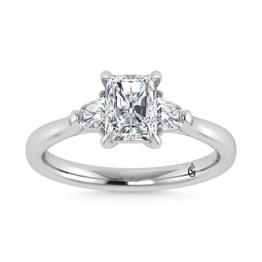 14K White Gold Lab Grown Diamond 1 1/4 Ct.Tw. Engagement Ring