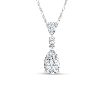 14K White Gold Lab Grown Diamond 1 1/2 Ct.Tw. Fashion Pendant