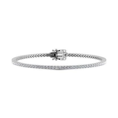 14K White Gold Lab Grown Diamond 10Ct.Tw. Tennis Bracelet (7 Inches)